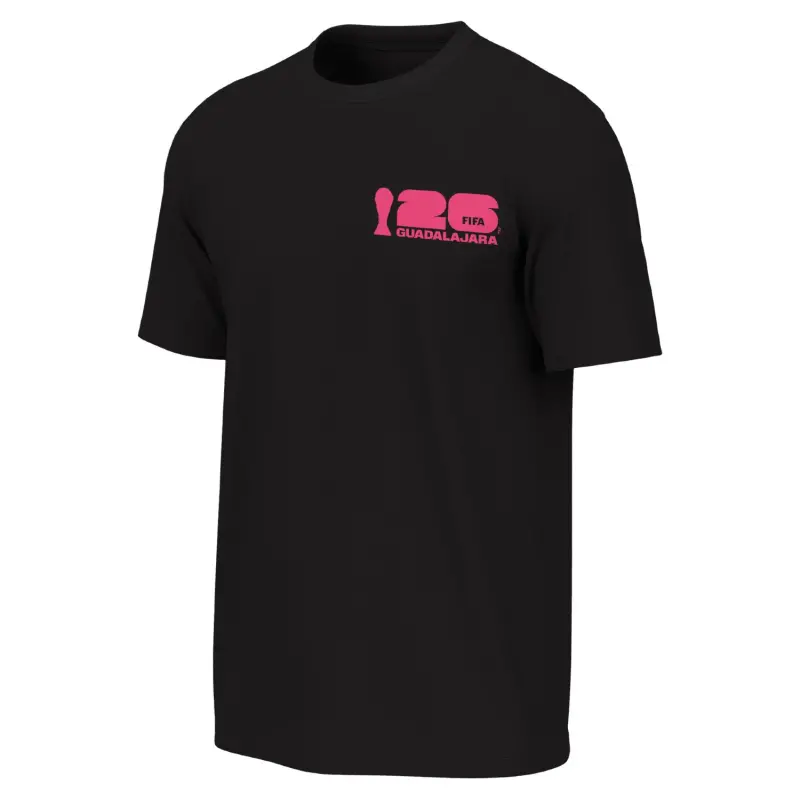 Argentina Kits Store – 2026 World Cup Guadalajara Poster Black T-Shirt – Unisex Soccer Kits and Apparel