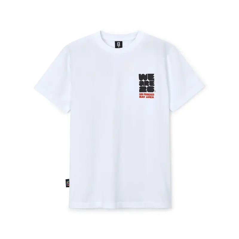 Argentina Kits Store – 2026 World Cup San Francisco Bay Area White T-Shirt – Unisex Soccer Kits and Apparel