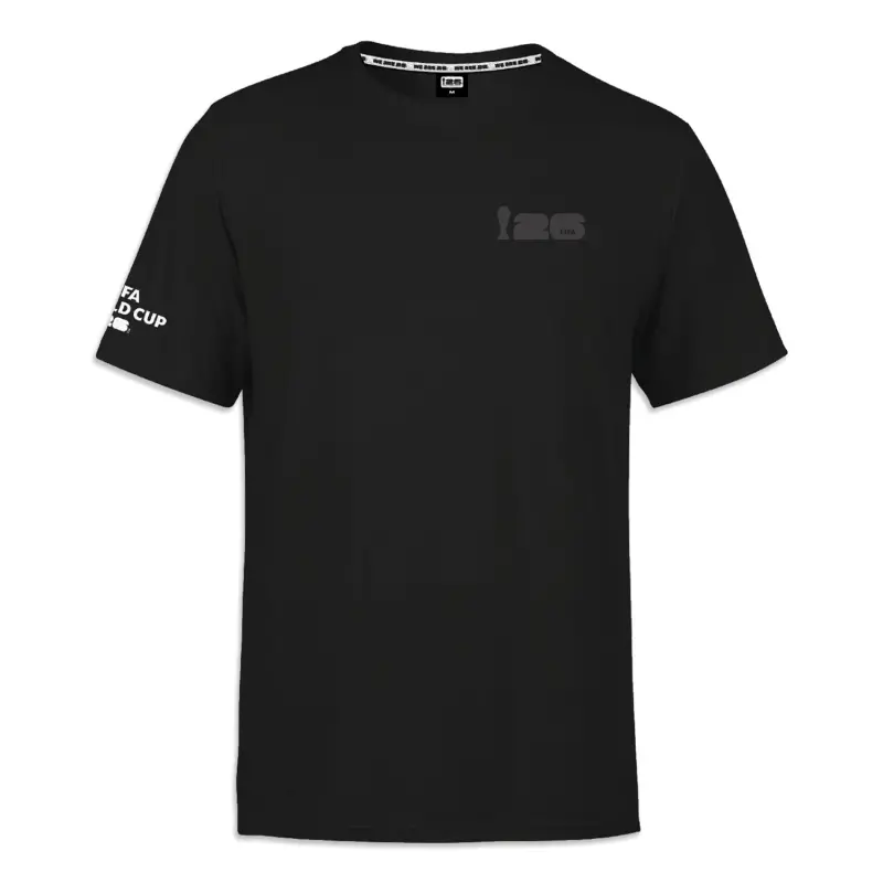 Argentina Kits Store – 2026 World Cup Tonal Minimal Black T-Shirt – Unisex Soccer Kits and Apparel