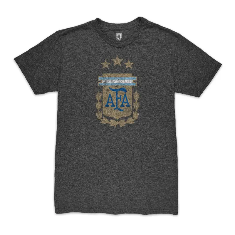 Argentina Kits Store – Alejandro Garnacho Argentina National Team 1863FC Player Vintage Tri-Blend T-Shirt – Black Soccer Kits and Apparel