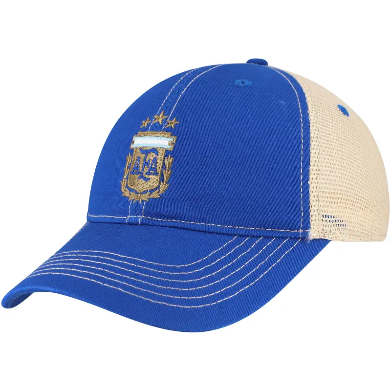 Argentina Kits Store – Argentina National Team 1863FC Trucker Adjustable Hat – Royal Soccer Kits and Apparel