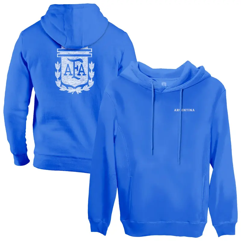 Argentina Kits Store – Argentina National Team 1863FC Wordmark Fleece Pullover Hoodie – Blue Soccer Kits and Apparel