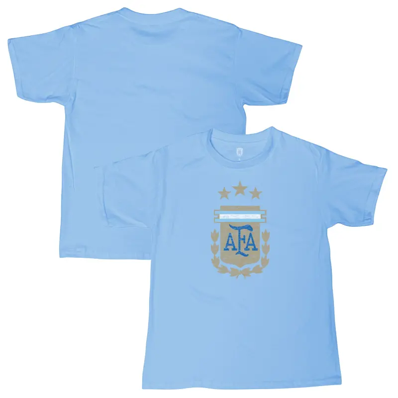 Argentina Kits Store – Argentina National Team 1863FC Youth Badge T-Shirt – Light Blue Soccer Kits and Apparel