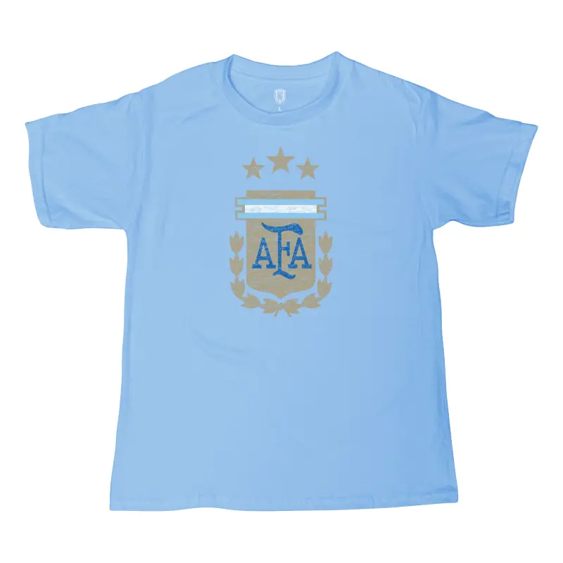 Argentina Kits Store – Argentina National Team 1863FC Youth Badge T-Shirt – Light Blue Soccer Kits and Apparel