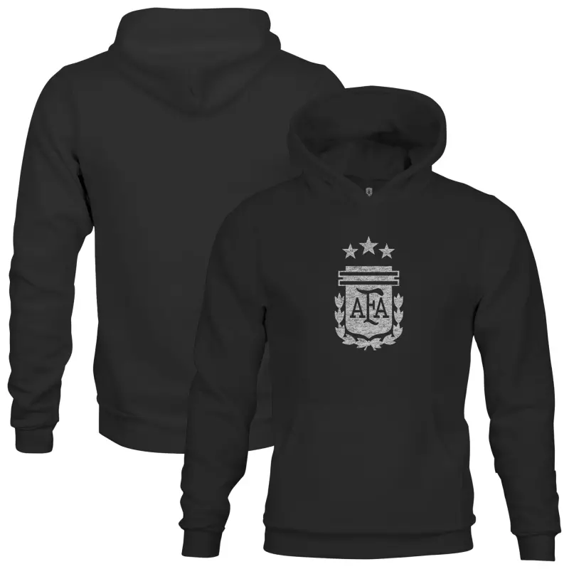 Argentina Kits Store – Argentina National Team 1863FC Youth Pullover Hoodie – Black Soccer Kits and Apparel