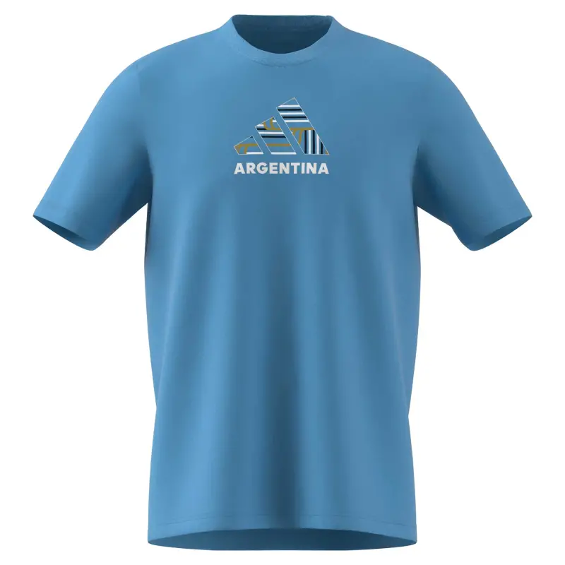 Argentina Kits Store – Argentina National Team Adidas Fan T-Shirt – Blue Soccer Kits and Apparel
