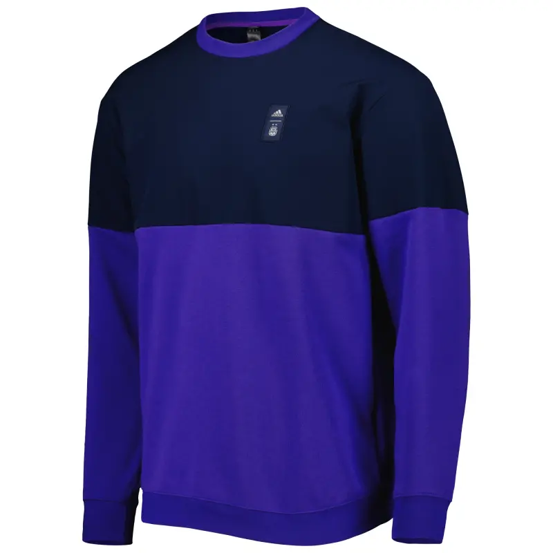 Argentina Kits Store – Argentina National Team Adidas Graphic Pullover Sweatshirt – Navy/Purple Soccer Kits and Apparel