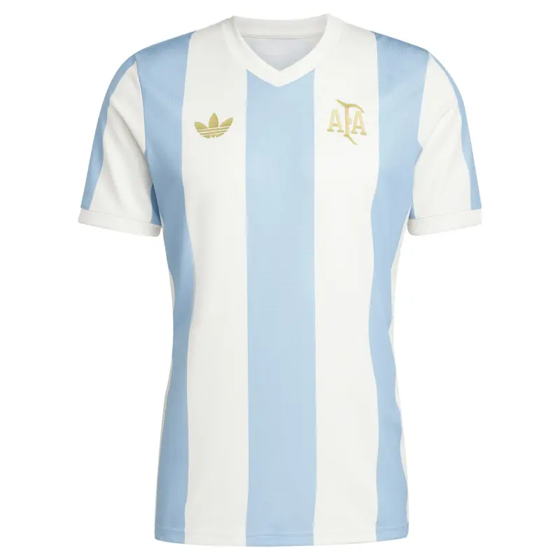 Argentina Kits Store – Argentina National Team Adidas Originals 50th Anniversary Replica Jersey – Light Blue Soccer Kits and Apparel