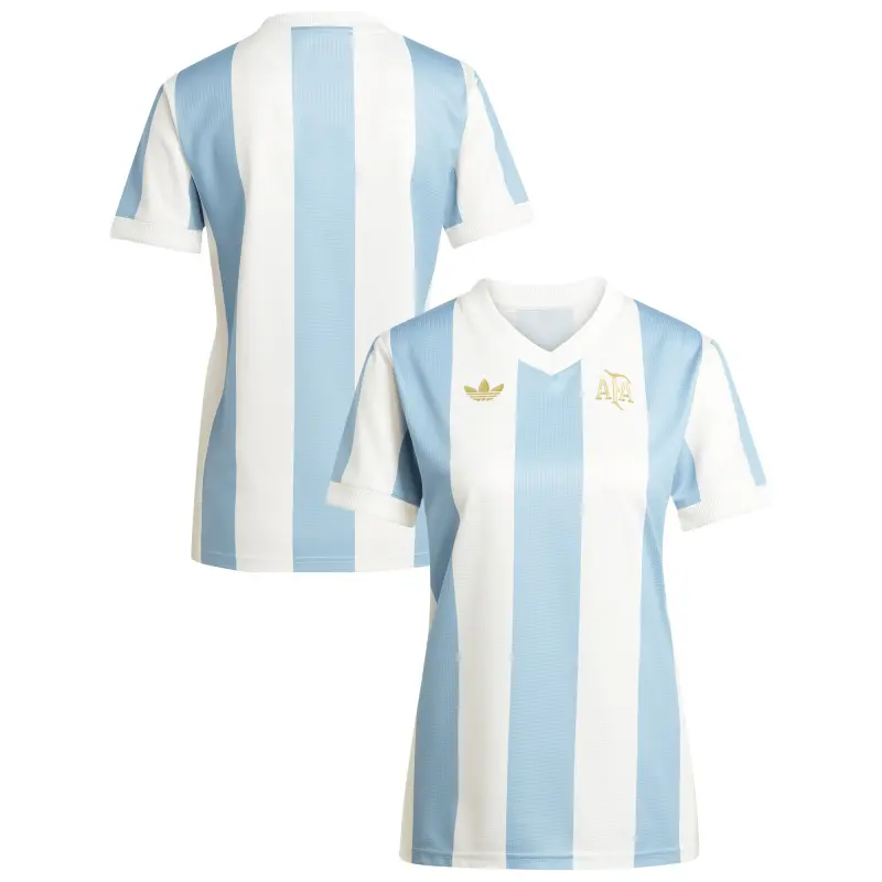 Argentina Kits Store – Argentina National Team Adidas Originals Women’s 50th Anniversary Replica Jersey – Light Blue Soccer Kits and Apparel