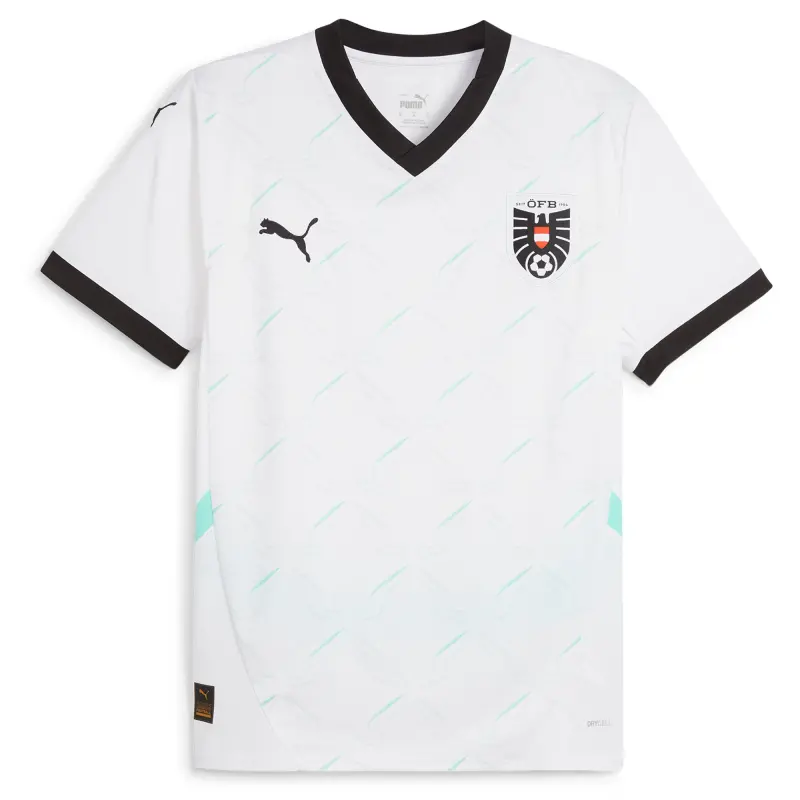 Argentina Kits Store – Austria National Team Puma 2024 Away Replica Jersey – White Soccer Kits and Apparel