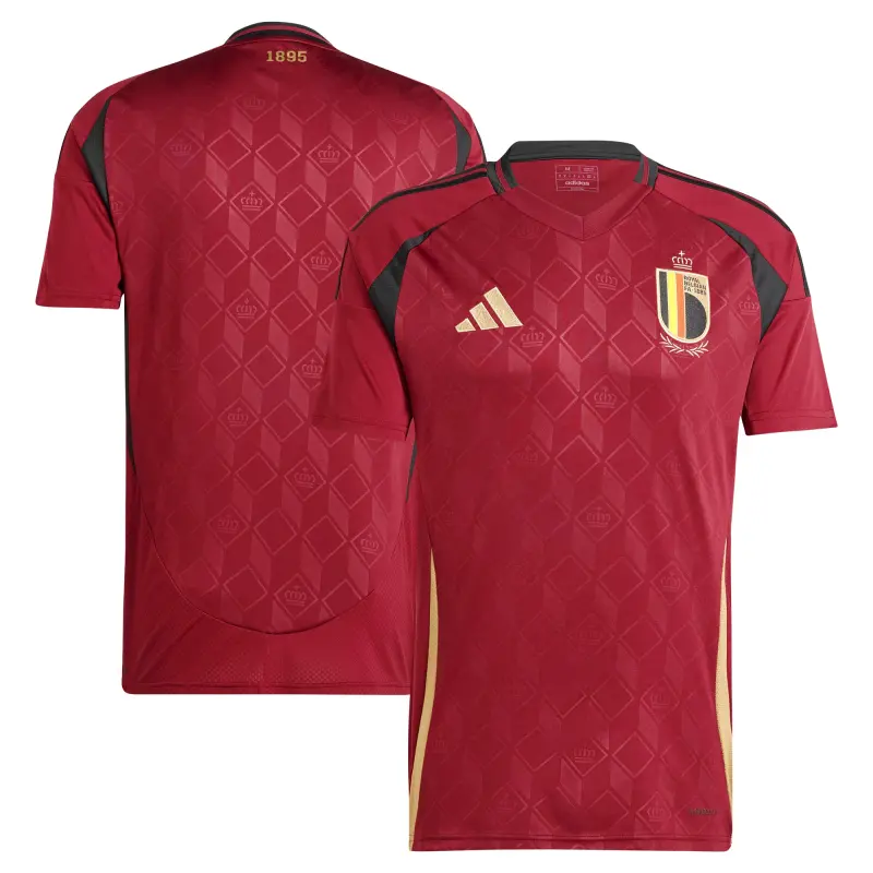 Argentina Kits Store – Belgium National Team adidas 2024 Home Replica Jersey – Burgundy Soccer Kits and Apparel
