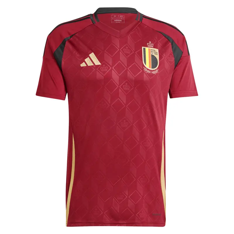 Argentina Kits Store – Belgium National Team adidas 2024 Home Replica Jersey – Burgundy Soccer Kits and Apparel