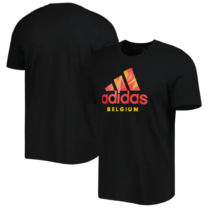 Argentina Kits Store – Belgium National Team adidas DNA Graphic T-Shirt – Black Soccer Kits and Apparel