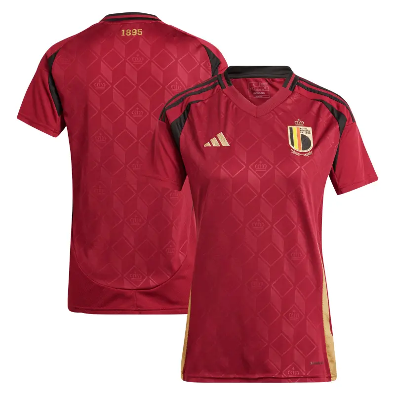 Argentina Kits Store – Belgium National Team adidas Women’s 2024 Home Replica Jersey – Burgundy Soccer Kits and Apparel