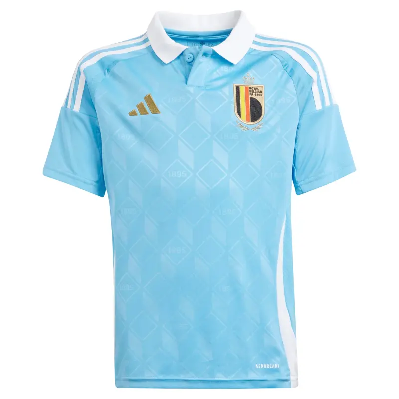 Argentina Kits Store – Belgium National Team adidas Youth 2024 Away Replica Jersey – Blue Soccer Kits and Apparel