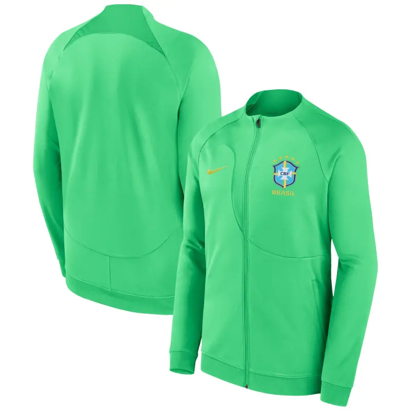Argentina Kits Store – Brazil National Team Nike 2022 Academy Pro Anthem Performance Raglan Full-Zip Jacket – Green Soccer Kits and Apparel