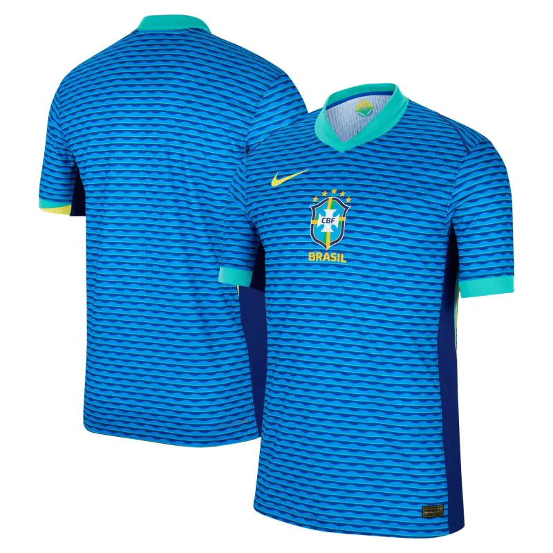 Argentina Kits Store – Brazil National Team Nike 2024 Away Match Authentic Jersey – Blue Soccer Kits and Apparel