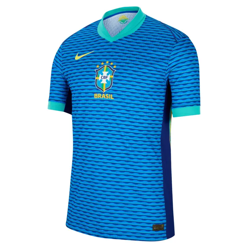 Argentina Kits Store – Brazil National Team Nike 2024 Away Match Authentic Jersey – Blue Soccer Kits and Apparel
