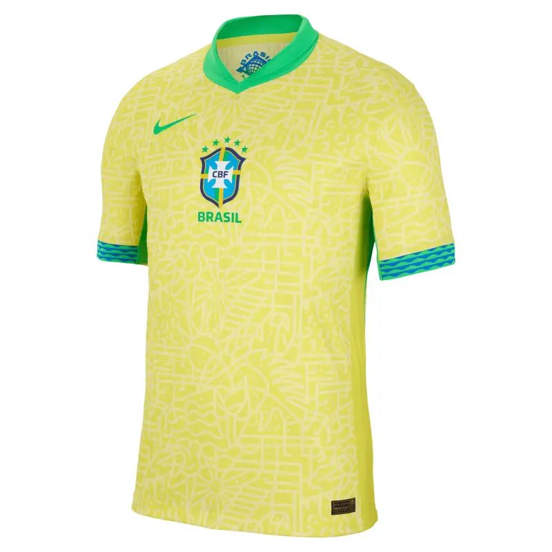 Argentina Kits Store – Brazil National Team Nike 2024 Home Match Authentic Jersey – Yellow Soccer Kits and Apparel