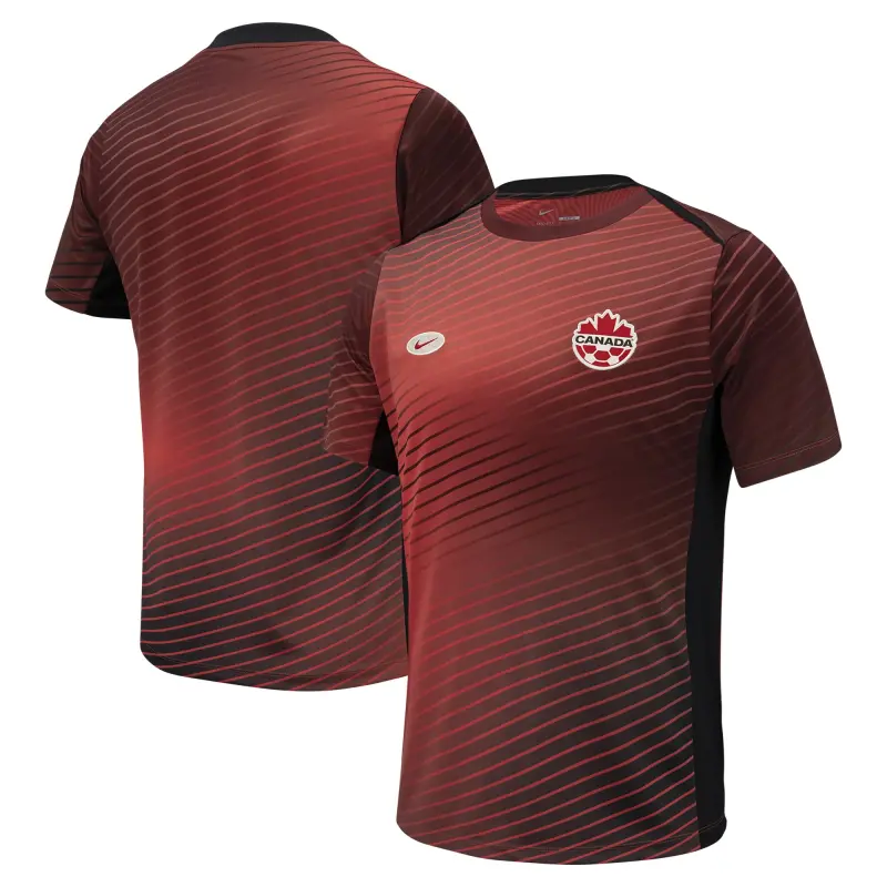 Argentina Kits Store – Canada Soccer Nike 2024 Pre-Match Top – Red Soccer Kits and Apparel