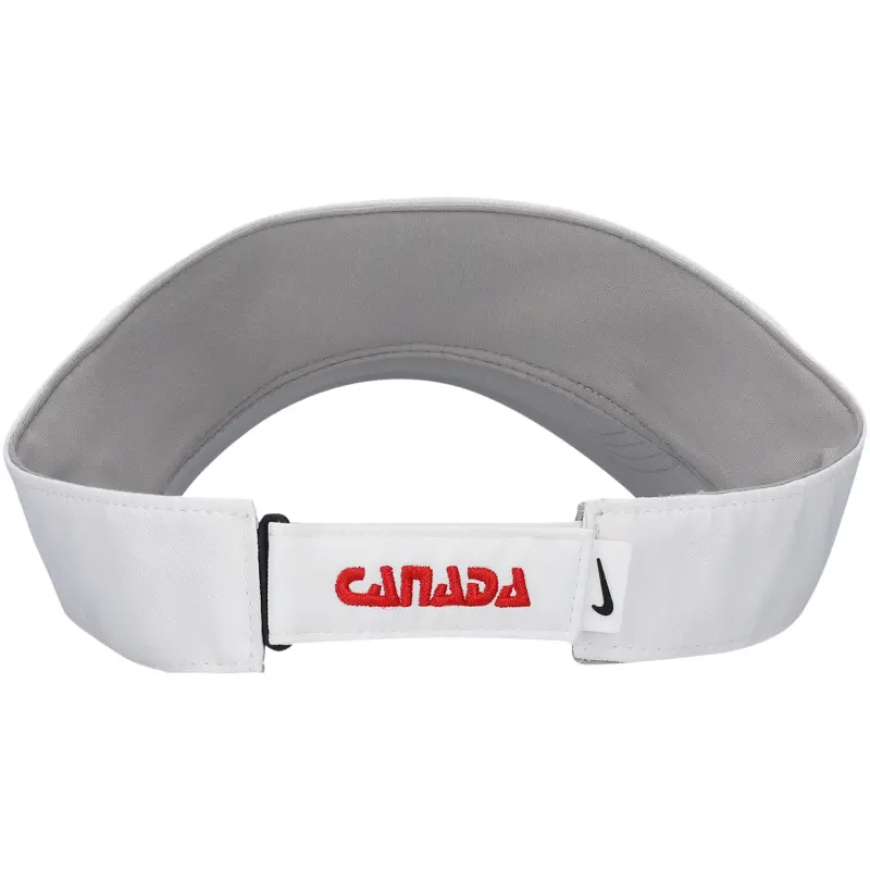 Argentina Kits Store – Canada Soccer Nike Ace Performance Adjustable Visor – White Soccer Kits and Apparel