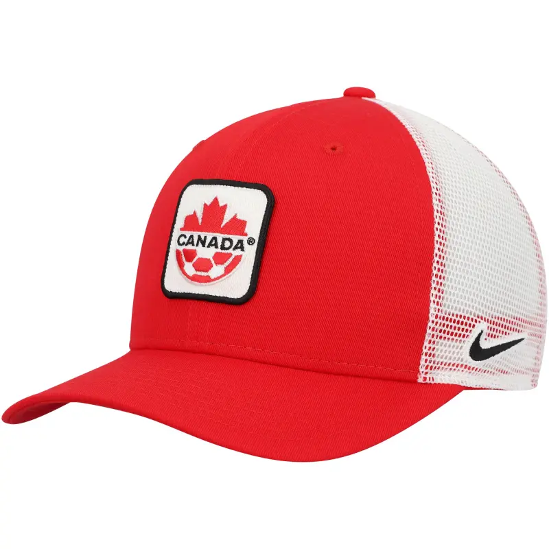 Argentina Kits Store – Canada Soccer Nike Classic99 Trucker Snapback Hat – Red Soccer Kits and Apparel