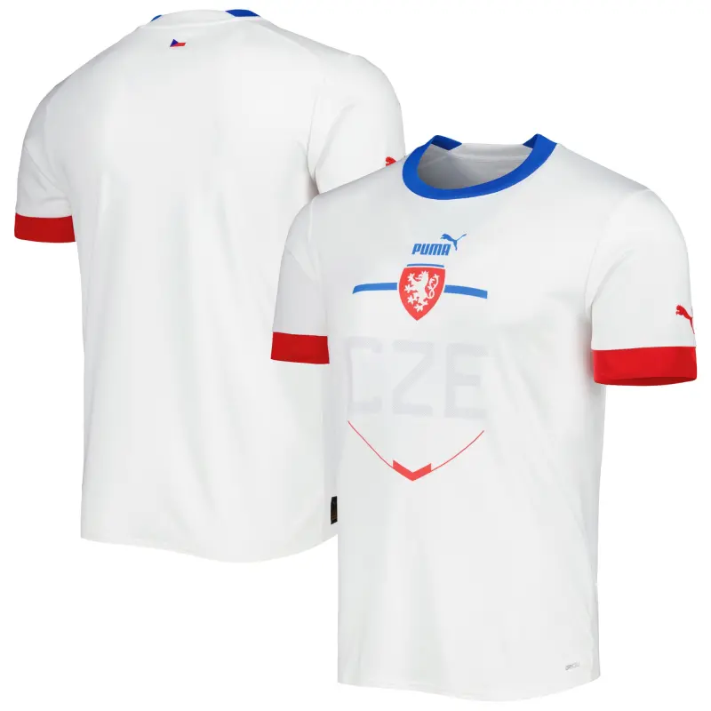 Argentina Kits Store – Czech Republic National Team Puma 2022/23 Away Replica Jersey – White Soccer Kits and Apparel