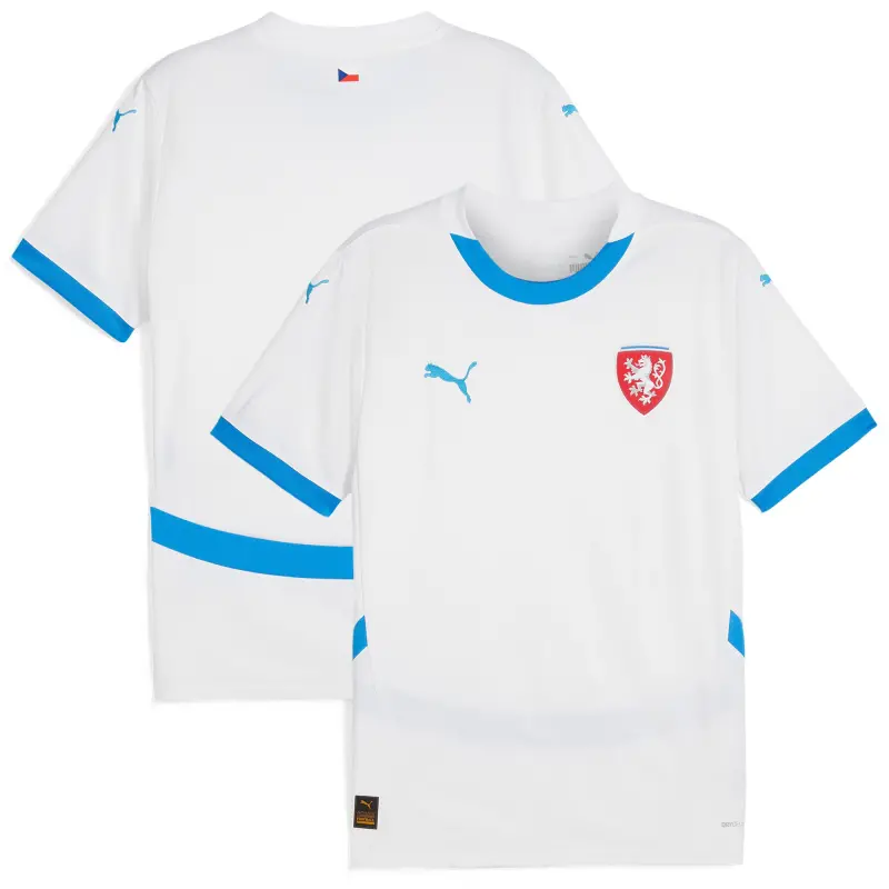 Argentina Kits Store – Czech Republic National Team Puma 2024 Away Replica Jersey – White Soccer Kits and Apparel