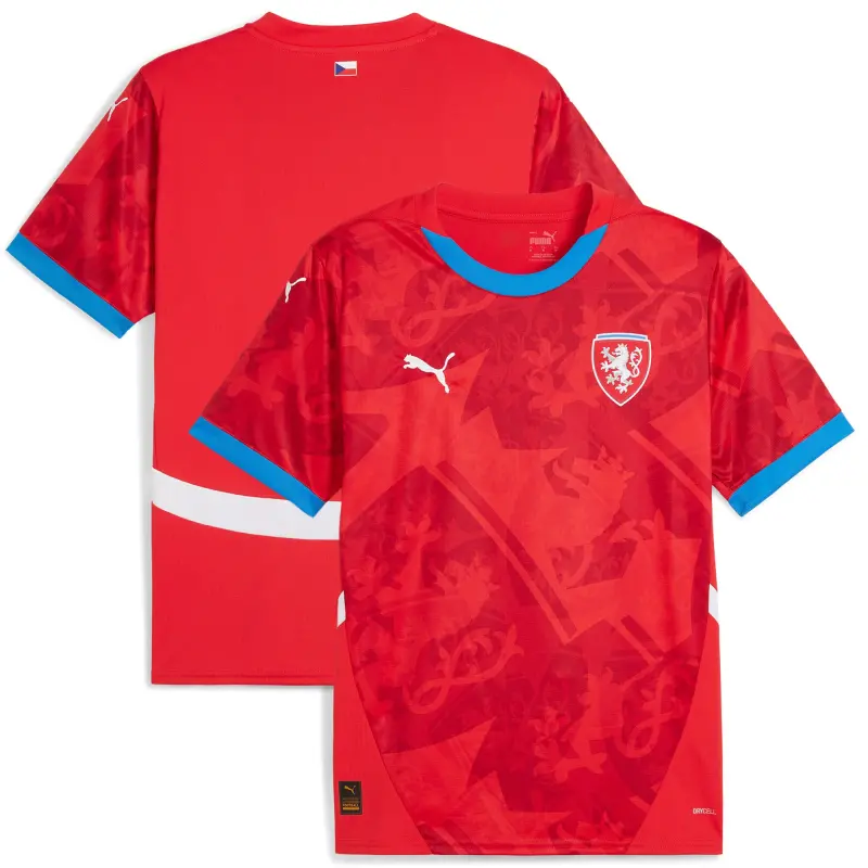 Argentina Kits Store – Czech Republic National Team Puma 2024 Home Replica Jersey – Red Soccer Kits and Apparel