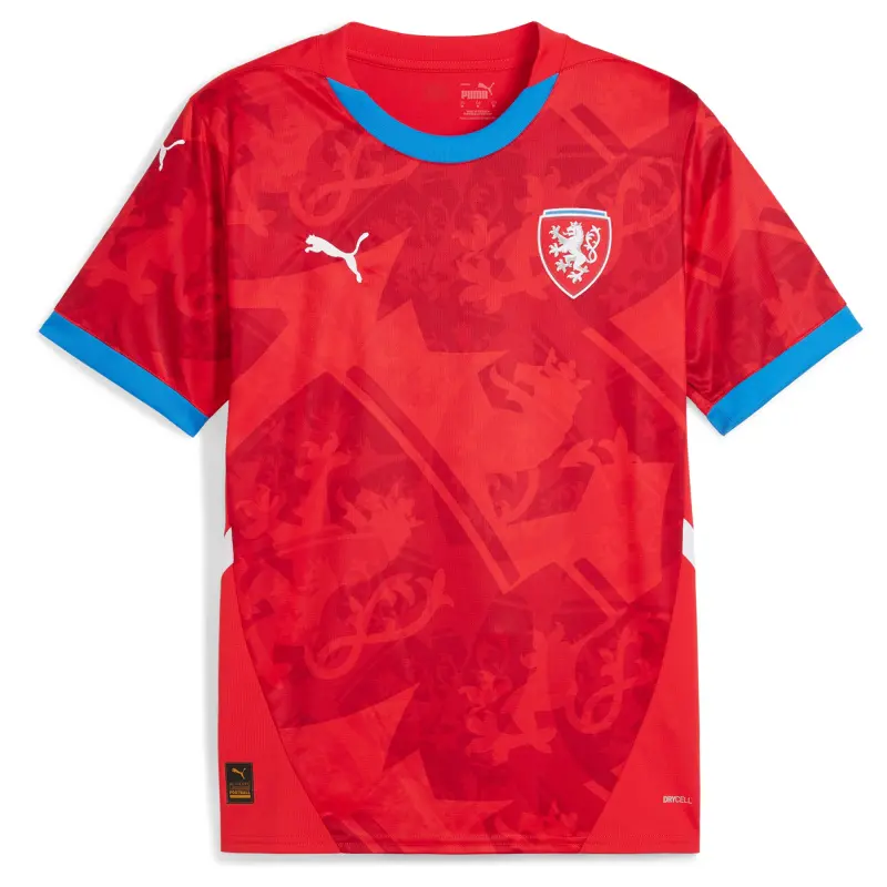 Argentina Kits Store – Czech Republic National Team Puma 2024 Home Replica Jersey – Red Soccer Kits and Apparel