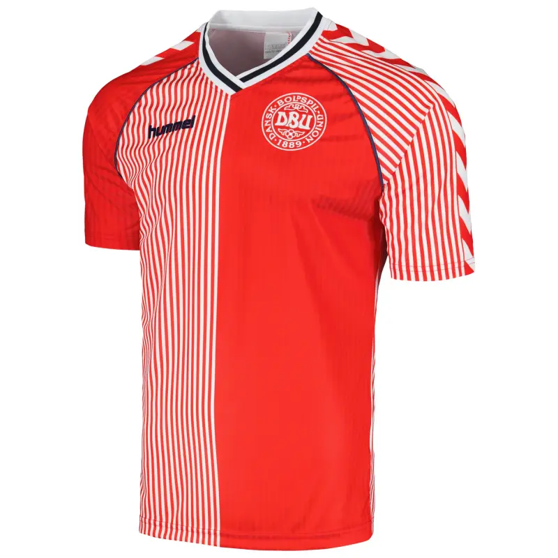 Argentina Kits Store – Denmark National Team 1986 Home Replica Jersey – Red Soccer Kits and Apparel