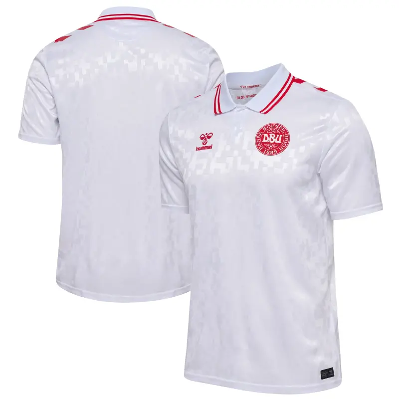 Argentina Kits Store – Denmark National Team 2024 Away Replica Jersey – White Soccer Kits and Apparel