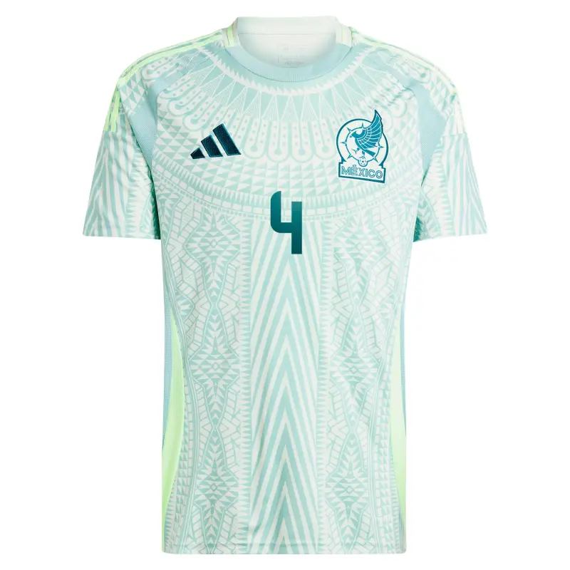 Argentina Kits Store – Edson Alvarez Mexico National Team adidas 2024 Away Replica Player Jersey – Green Soccer Kits and Apparel