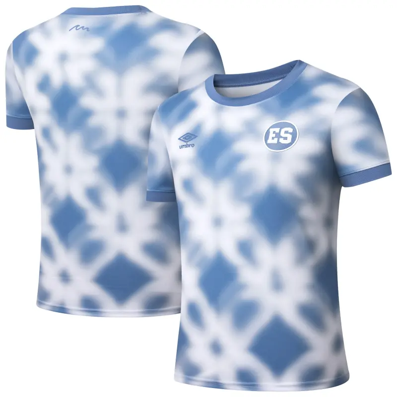 Argentina Kits Store – El Salvador National Team Umbro 2025 Pre-Match Jersey – Blue Soccer Kits and Apparel