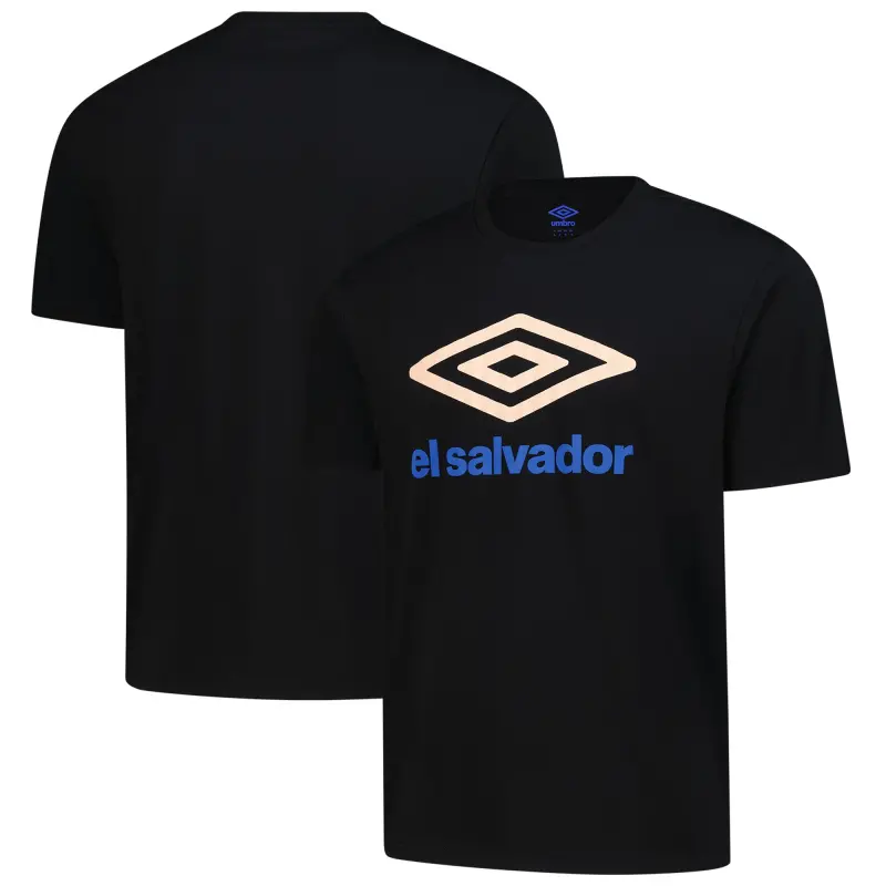 Argentina Kits Store – El Salvador National Team Umbro Graphic T-Shirt – Black Soccer Kits and Apparel