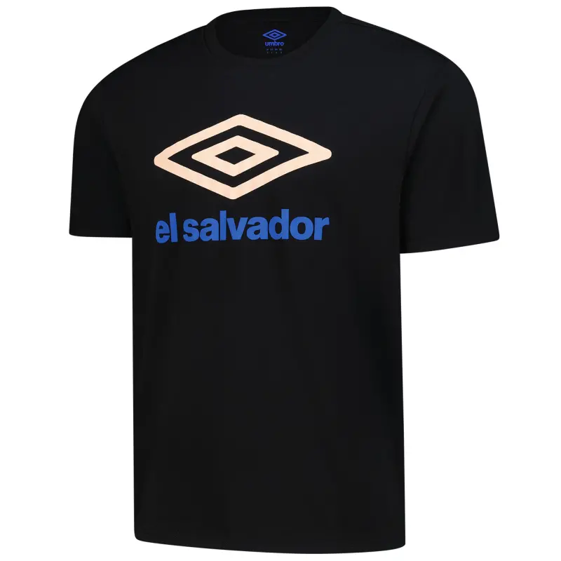 Argentina Kits Store – El Salvador National Team Umbro Graphic T-Shirt – Black Soccer Kits and Apparel