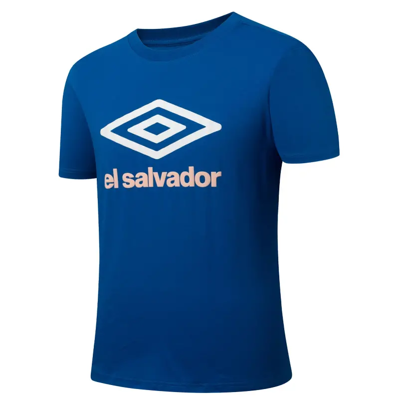 Argentina Kits Store – El Salvador National Team Umbro Graphic T-Shirt Blue Soccer Kits and Apparel