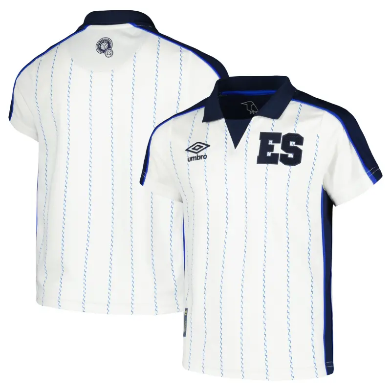Argentina Kits Store – El Salvador National Team Umbro Youth 2024 Fourth Replica Jersey – White Soccer Kits and Apparel