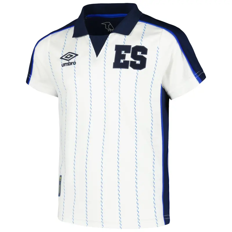 Argentina Kits Store – El Salvador National Team Umbro Youth 2024 Fourth Replica Jersey – White Soccer Kits and Apparel