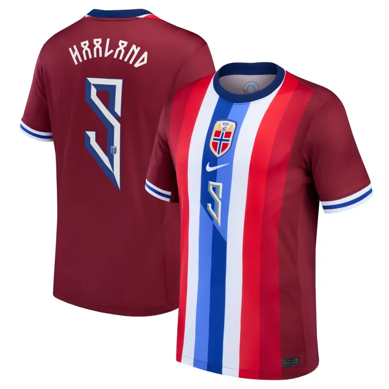 Argentina Kits Store – Erling Haaland Norway National Team Nike 2024 Home Replica Jersey – Red Soccer Kits and Apparel