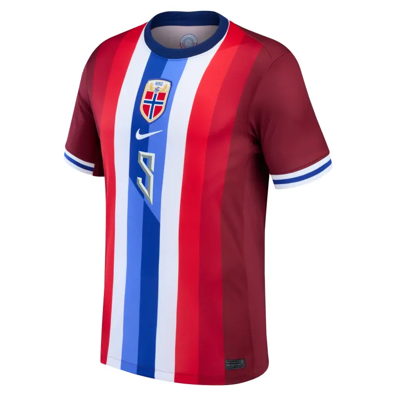 Argentina Kits Store – Erling Haaland Norway National Team Nike 2024 Home Replica Jersey – Red Soccer Kits and Apparel