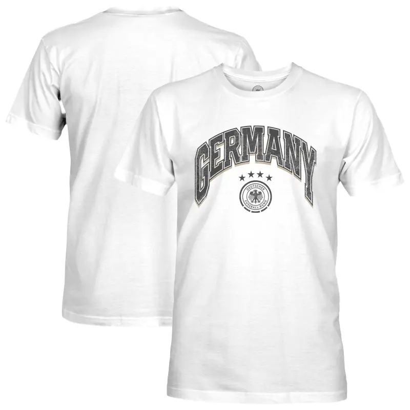 Argentina Kits Store – Germany National Team 1863FC Retro Wordmark T-Shirt – White Soccer Kits and Apparel