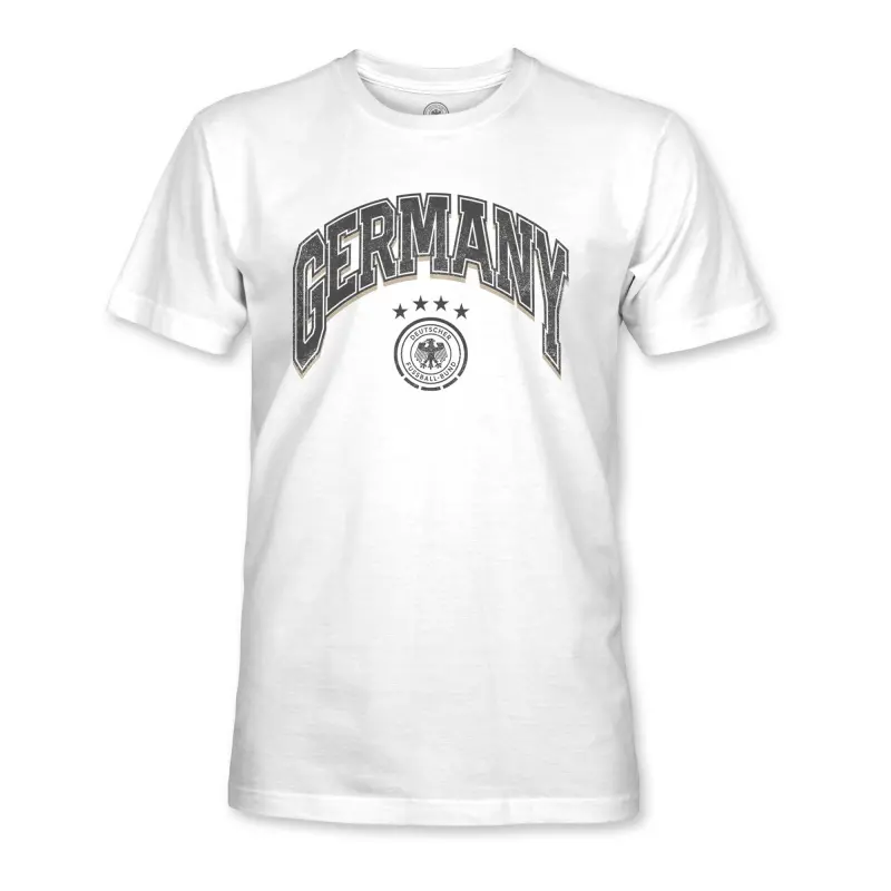 Argentina Kits Store – Germany National Team 1863FC Retro Wordmark T-Shirt – White Soccer Kits and Apparel