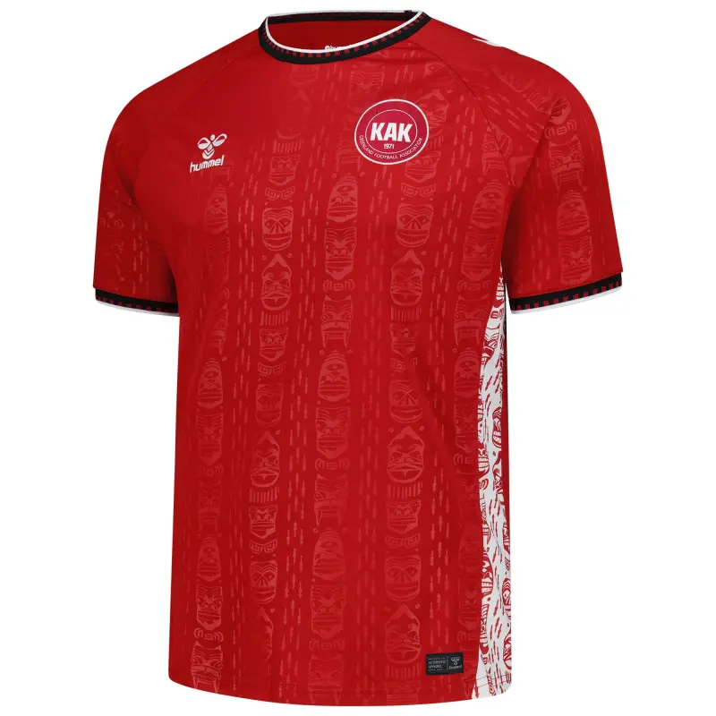 Argentina Kits Store – Greenland National Team Hummel 2025 Home Replica Jersey – Red Soccer Kits and Apparel