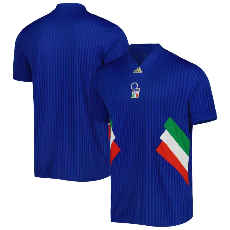 Argentina Kits Store – Italy National Team adidas Football Icon Jersey – Blue Soccer Kits and Apparel