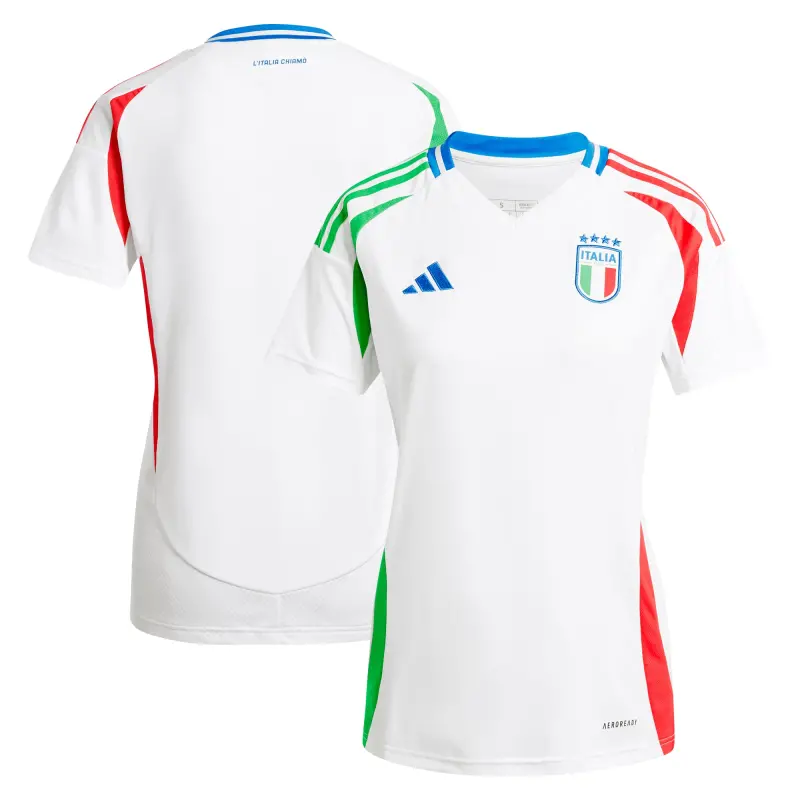 Argentina Kits Store – Italy National Team adidas Women’s 2024 Away Replica Jersey – White Soccer Kits and Apparel