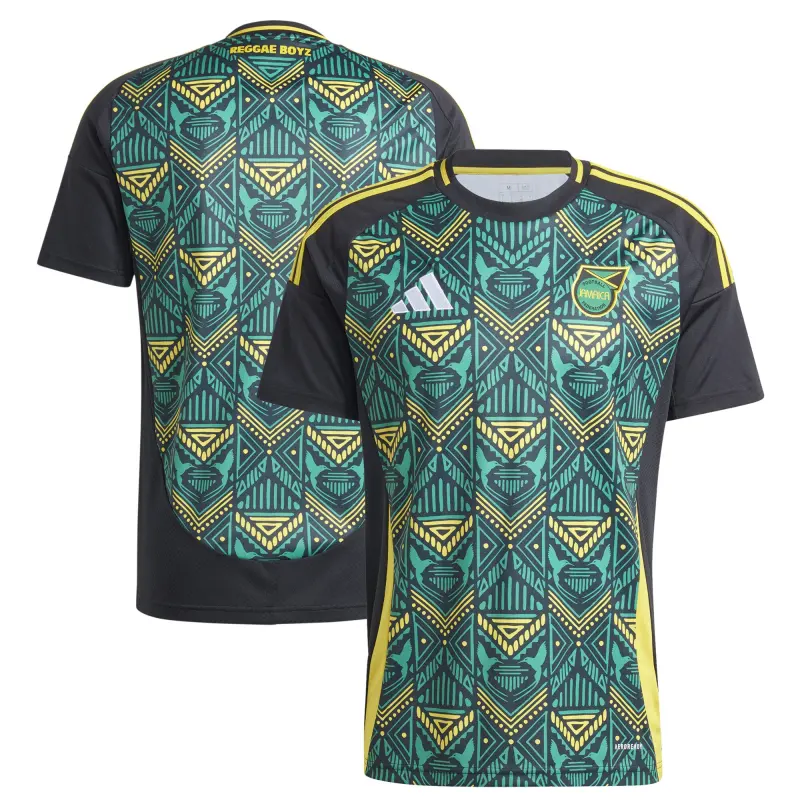 Argentina Kits Store – Jamaica National Team adidas 2024 Away Replica Jersey – Black Soccer Kits and Apparel