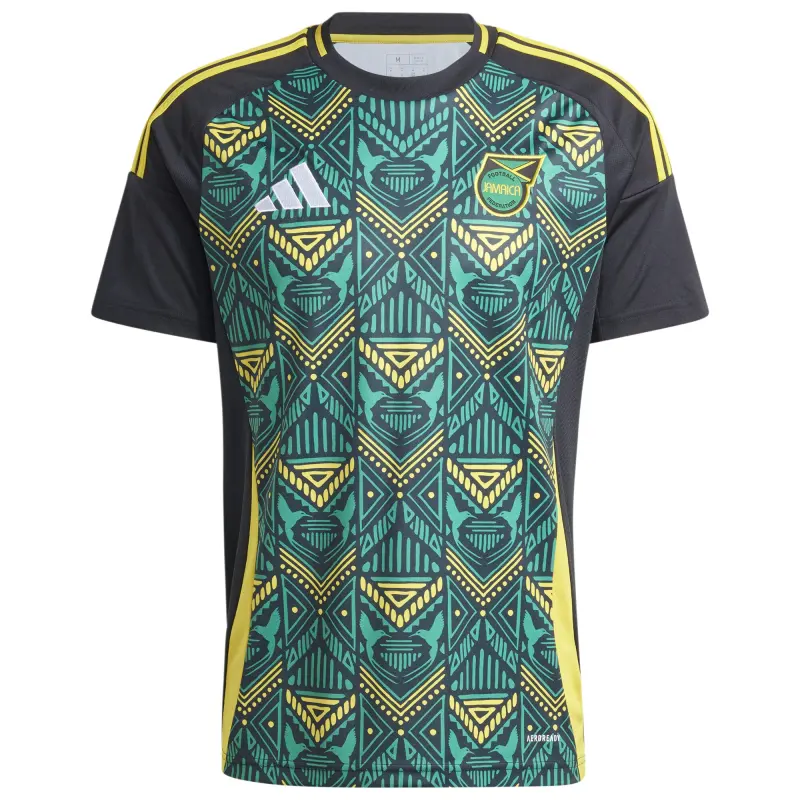 Argentina Kits Store – Jamaica National Team adidas 2024 Away Replica Jersey – Black Soccer Kits and Apparel