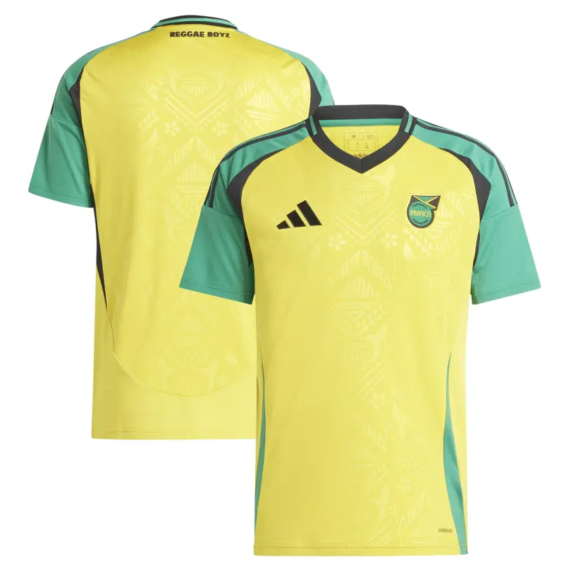 Argentina Kits Store – Jamaica National Team adidas 2024 Home Replica Jersey – Yellow Soccer Kits and Apparel