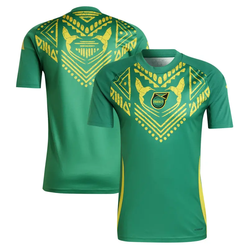Argentina Kits Store – Jamaica National Team adidas 2024 Pre-Match Top – Green Soccer Kits and Apparel